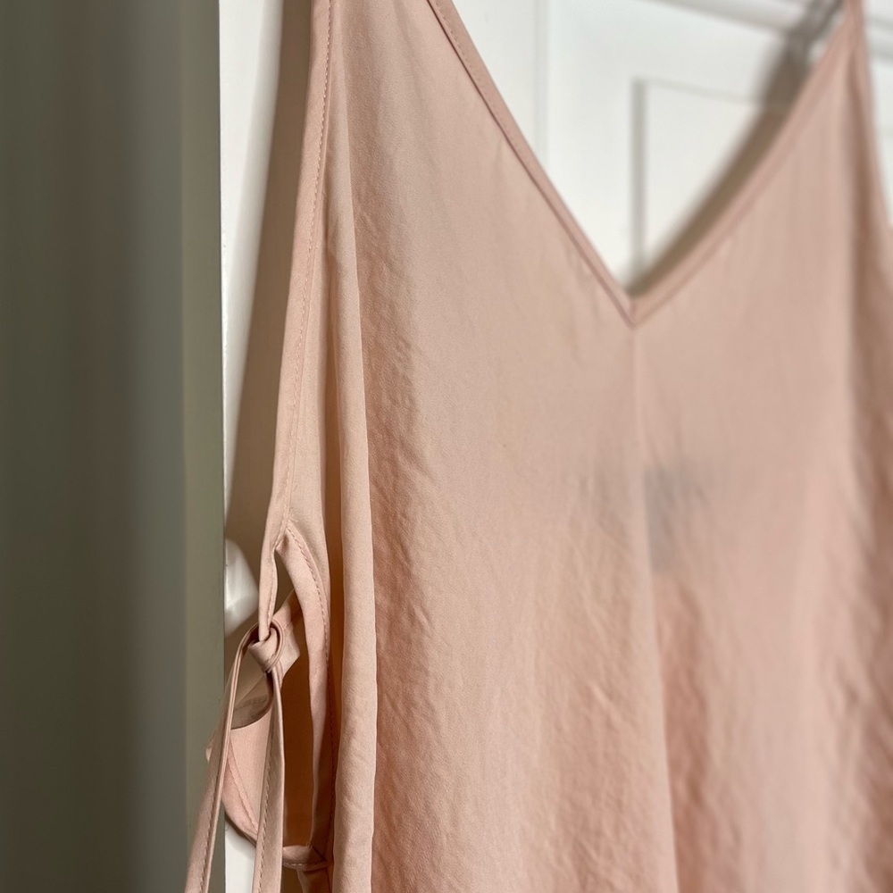 NWT Midnight Bakery Satin Bias Cut Chemise Slip Dress S Rose - Picture 5 of 12